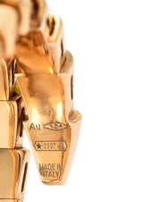 Bulgari Italy Diamond 18 Karat Rose Gold Flexible Snake Serpenti Band Ring Wilson's Estate Jewelry