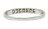 Early Art Deco Diamond Platinum Wedding Stacking Band RingRing - Wilson's Estate Jewelry