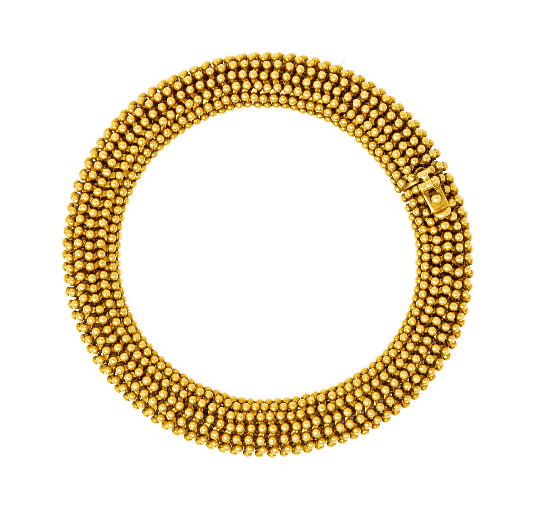 Tiffany & Co. Vintage 18 Karat Gold Beaded Link Bracelet - Wilson's Estate Jewelry