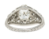 Edwardian 2.33 CTW Diamond Platinum Engagement RingRing - Wilson's Estate Jewelry