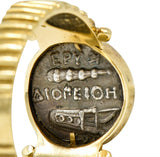 1970's Vintage Athena Antique Coin 14 Karat Gold Band RingRing - Wilson's Estate Jewelry