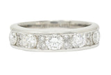 Contemporary 1.11 CTW Diamond Platinum Stacking Band RingRing - Wilson's Estate Jewelry