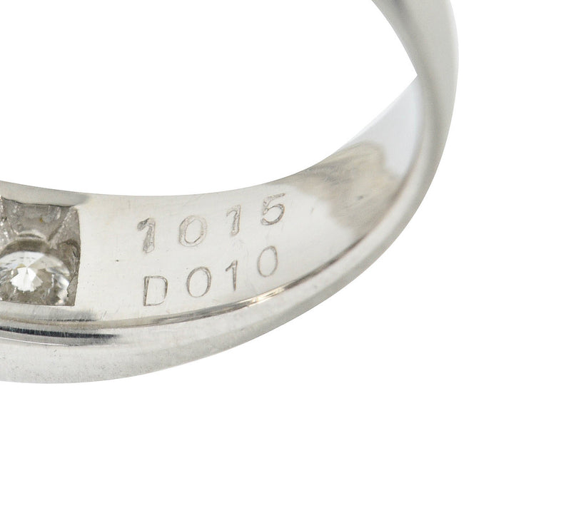Contemporary 1.11 CTW Diamond Platinum Stacking Band RingRing - Wilson's Estate Jewelry