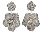 Buccellati Sterling Silver Gardenia Blossom Flower Drop EarringsEarrings - Wilson's Estate Jewelry