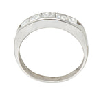 Sleek Modern 1.00 CTW Princess Diamond Platinum Stacking Band RingRing - Wilson's Estate Jewelry