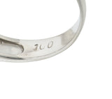 Sleek Modern 1.00 CTW Princess Diamond Platinum Stacking Band RingRing - Wilson's Estate Jewelry