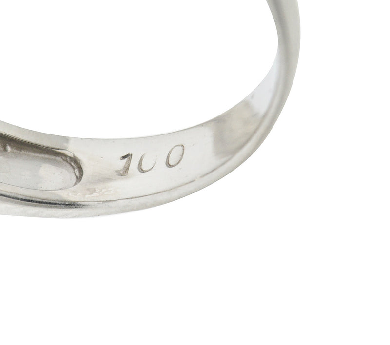 Sleek Modern 1.00 CTW Princess Diamond Platinum Stacking Band RingRing - Wilson's Estate Jewelry