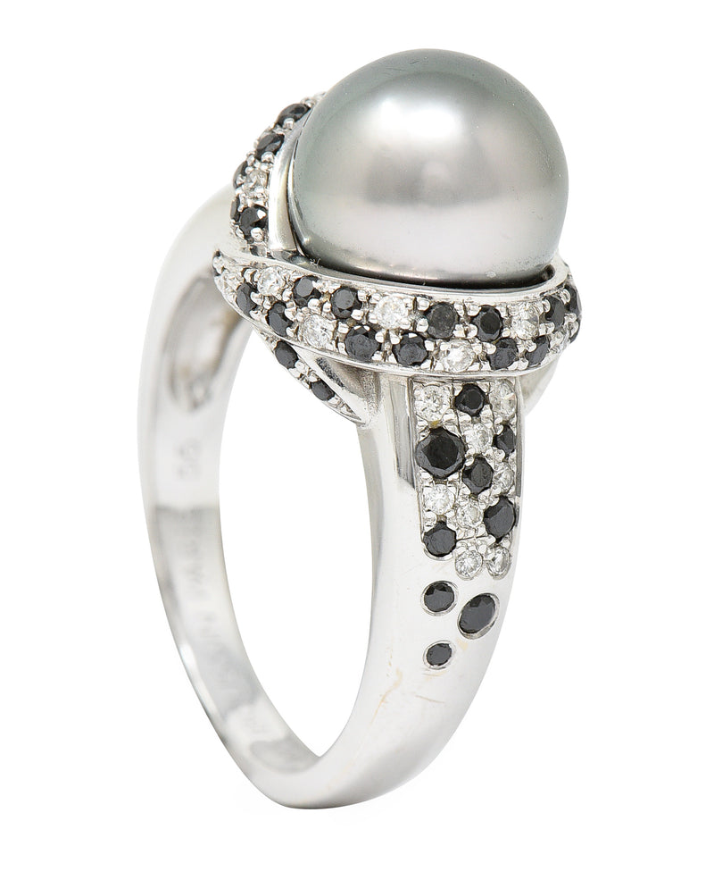 Always Collection 11.0-12.0 mm Tahitian Pearl and Diamond Ring – Pearl  Paradise