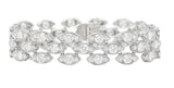 French Cartier 11.04 CTW Diamond 18 Karat White Gold Pluie De Cartier Braceletbracelet - Wilson's Estate Jewelry