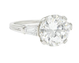 Tiffany & Co. 3.94 CTW Round Brilliant Diamond Platinum Engagement Ring GIARing - Wilson's Estate Jewelry