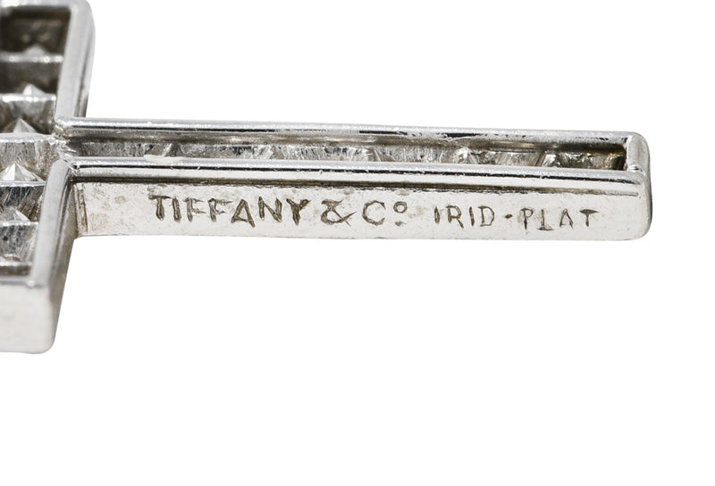 Tiffany & Co. 0.50 CTW Diamond Platinum Unisex Cross Pendant Circa 1950charm - Wilson's Estate Jewelry