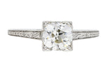 Art Deco 1.00 CTW Diamond Platinum Wheat Engagement RingRing - Wilson's Estate Jewelry