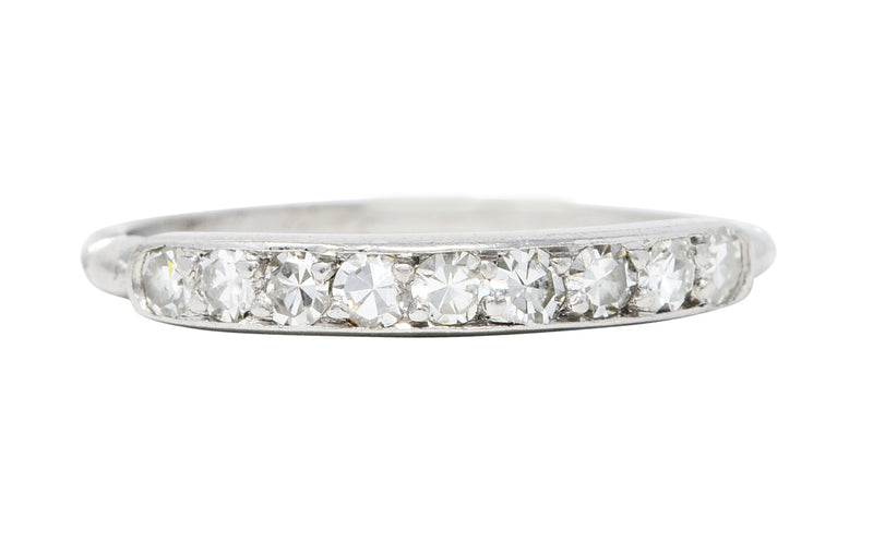 Art Deco 0.35 CTW Diamond Platinum Band Ring Circa 1930Ring - Wilson's Estate Jewelry