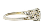 Early Art Deco 0.25 CTW Diamond 18 Karat Platinum-Topped Engagement Ring Circa 1920sRing - Wilson's Estate Jewelry