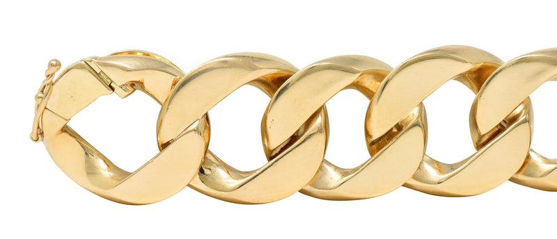 Men's Mariner Link Curb Bracelet 14k Solid Yellow Gold Handmade 63 Gr 11 mm  - usjewelryfactory.com