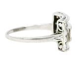 1930's Art Deco 1.25 CTW Diamond Platinum Dinner RingRing - Wilson's Estate Jewelry