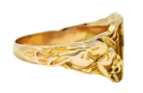 1900 Victorian 14 Karat Gold Men's Jaguar Signet RingRing - Wilson's Estate Jewelry