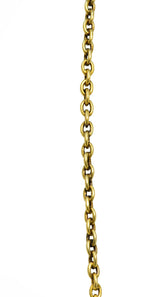 Victorian Russian 1.00 CTW Diamond Sapphire Pearl 14 Karat Gold Fringe Necklace