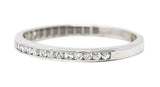 1930's Art Deco 0.25 CTW Single Cut Diamond Platinum Channel Band RingRing - Wilson's Estate Jewelry