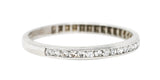 1930's Art Deco 0.25 CTW Single Cut Diamond Platinum Channel Band RingRing - Wilson's Estate Jewelry