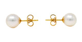 Mikimoto Cultured Pearl 18 Karat Gold Stud EarringsEarrings - Wilson's Estate Jewelry