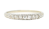 Jabel Single Cut Diamond 18 Karat White Gold Band RingRing - Wilson's Estate Jewelry