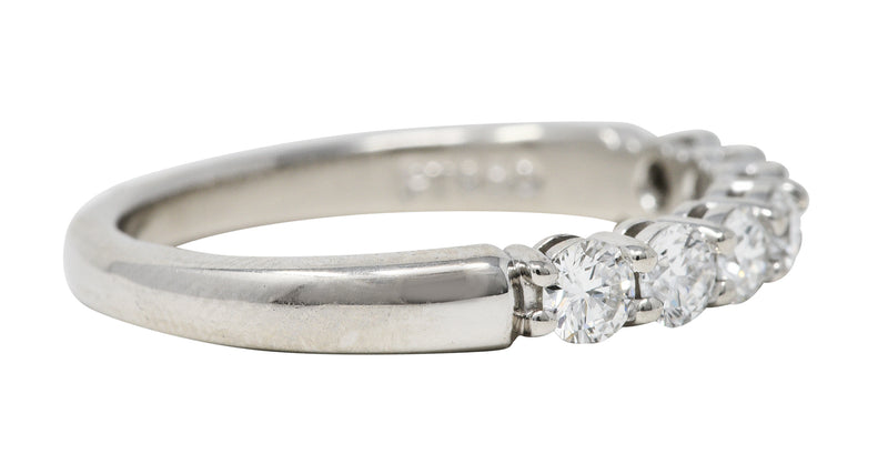 Tiffany & Co. 0.55 CTW Diamond Platinum Wedding Band RingRing - Wilson's Estate Jewelry