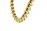 Tiffany & Co. 1960's Modernist 14 Karat Yellow Gold Twist Link Vintage Chain Necklace Wilson's Estate Jewelry