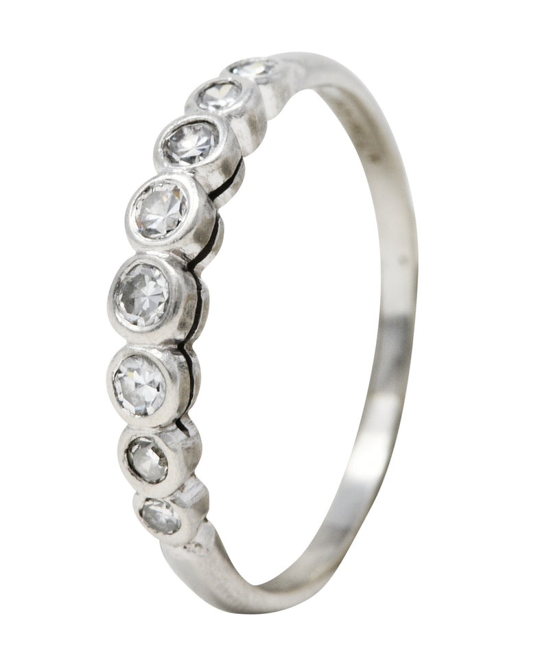 Art Deco 0.25 CTW Diamond Platinum Wedding Band RingRing - Wilson's Estate Jewelry
