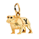 Retro Yale 14 Karat Yellow Gold Bulldog Charmcharm - Wilson's Estate Jewelry
