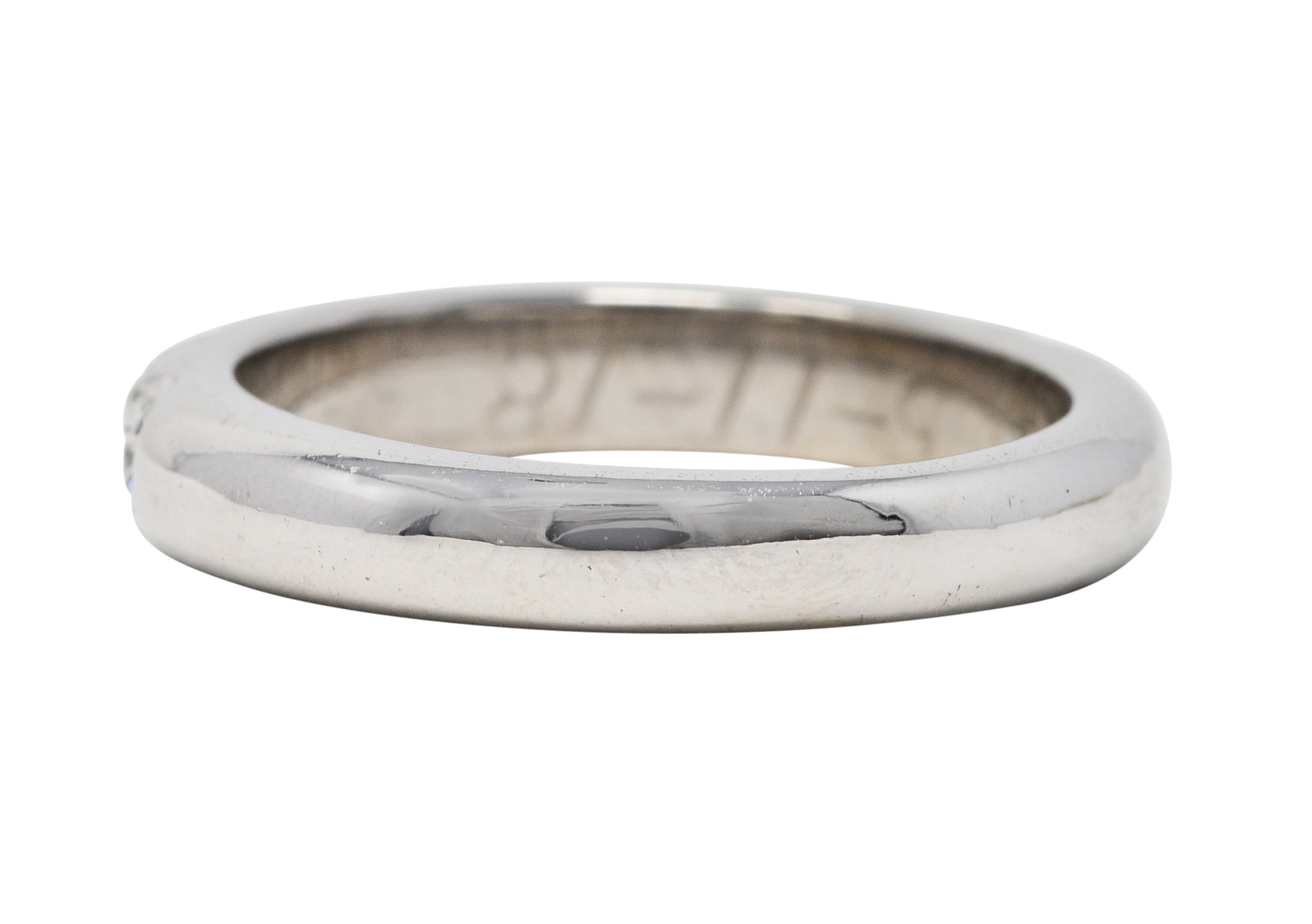Contemporary 0.75 CTW Diamond 14 Karat White Gold Anniversary Band RingRing - Wilson's Estate Jewelry