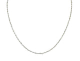 Edwardian Pearl Platinum Beaded Antique Chain Necklace