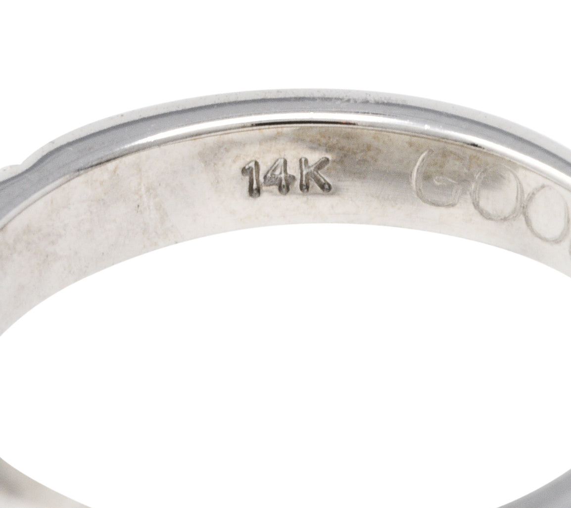 Contemporary 0.75 CTW Diamond 14 Karat White Gold Anniversary Band RingRing - Wilson's Estate Jewelry