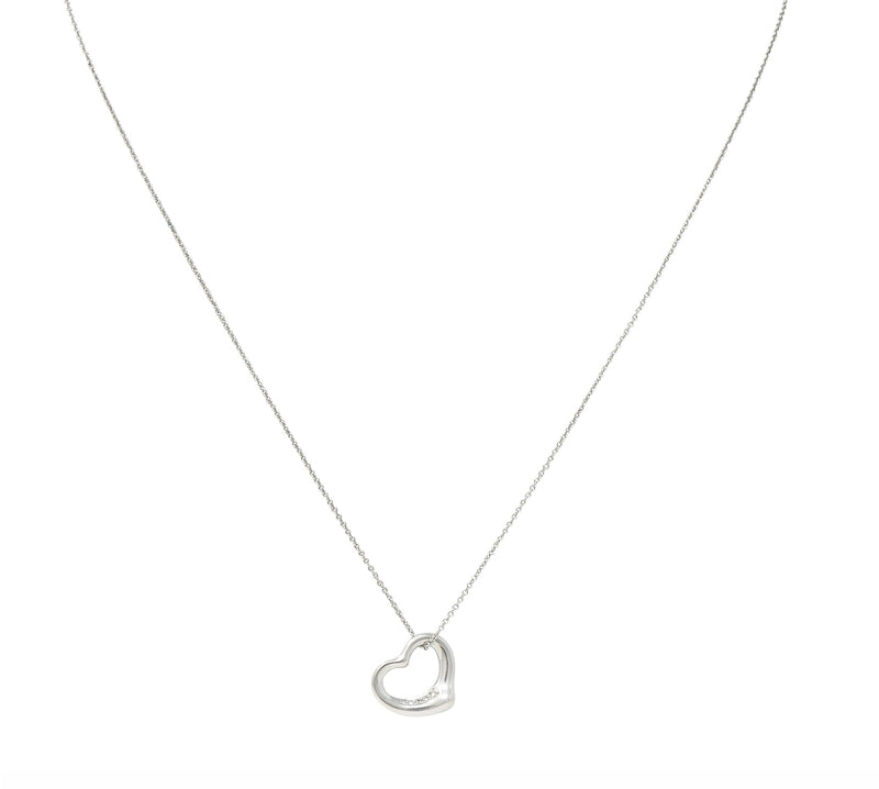 Tiffany & Co. Blank Heart Tag Necklace
