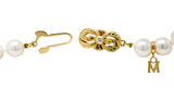 Mikimoto Diamond Cultured Pearl 18 Karat Gold Strand NecklaceNecklace - Wilson's Estate Jewelry