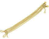 1999 Cartier 18 Karat Gold Bead Draperie Multi-Strand BraceletNecklace - Wilson's Estate Jewelry