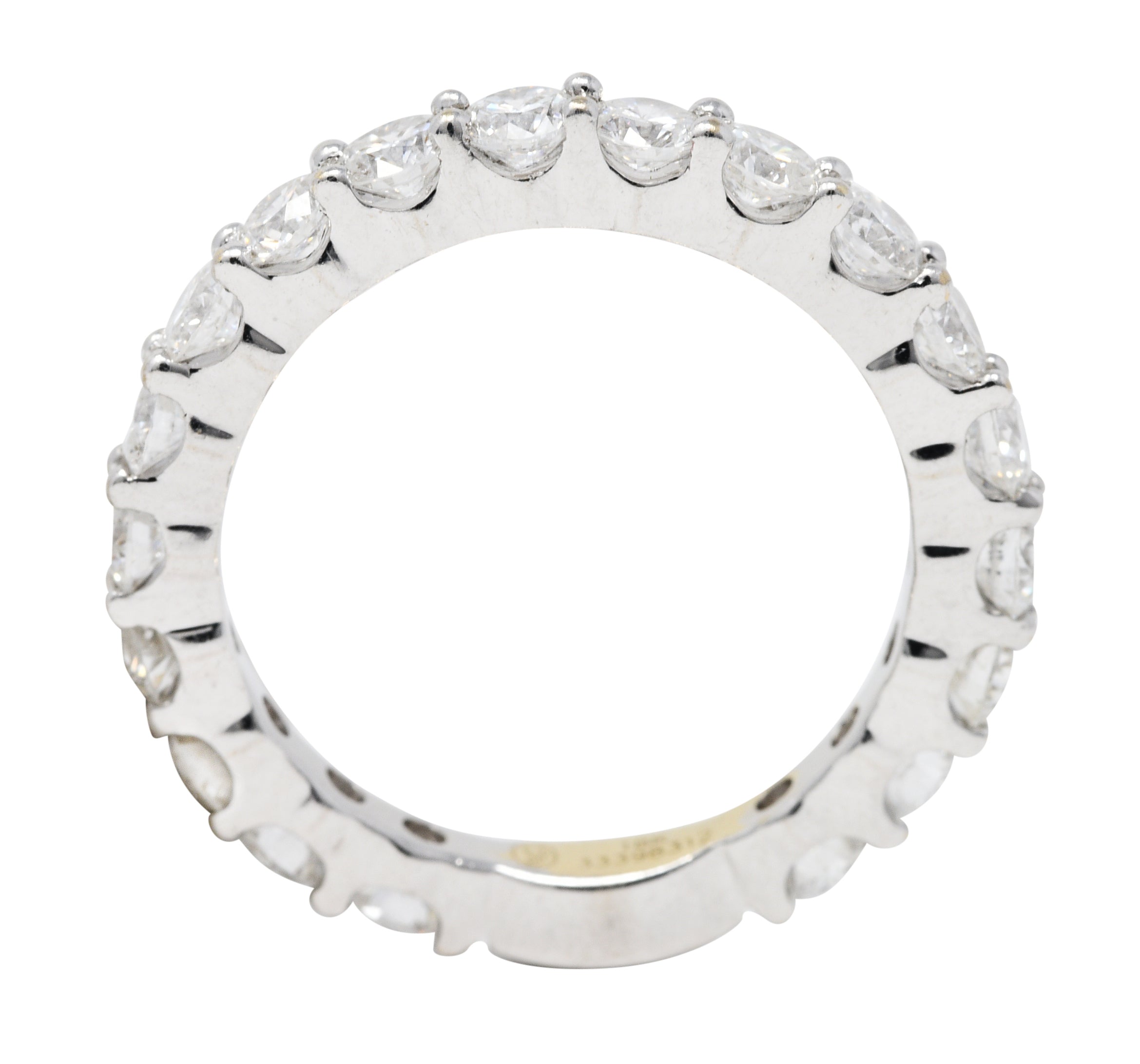 Contemporary 1.80 CTW Diamond 18 Karat White Gold Band RingRing - Wilson's Estate Jewelry