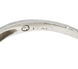 Edwardian 0.40 CTW Old European Cut Diamond Platinum Garland Foliate Antique Engagement Ring Wilson's Estate Jewelry