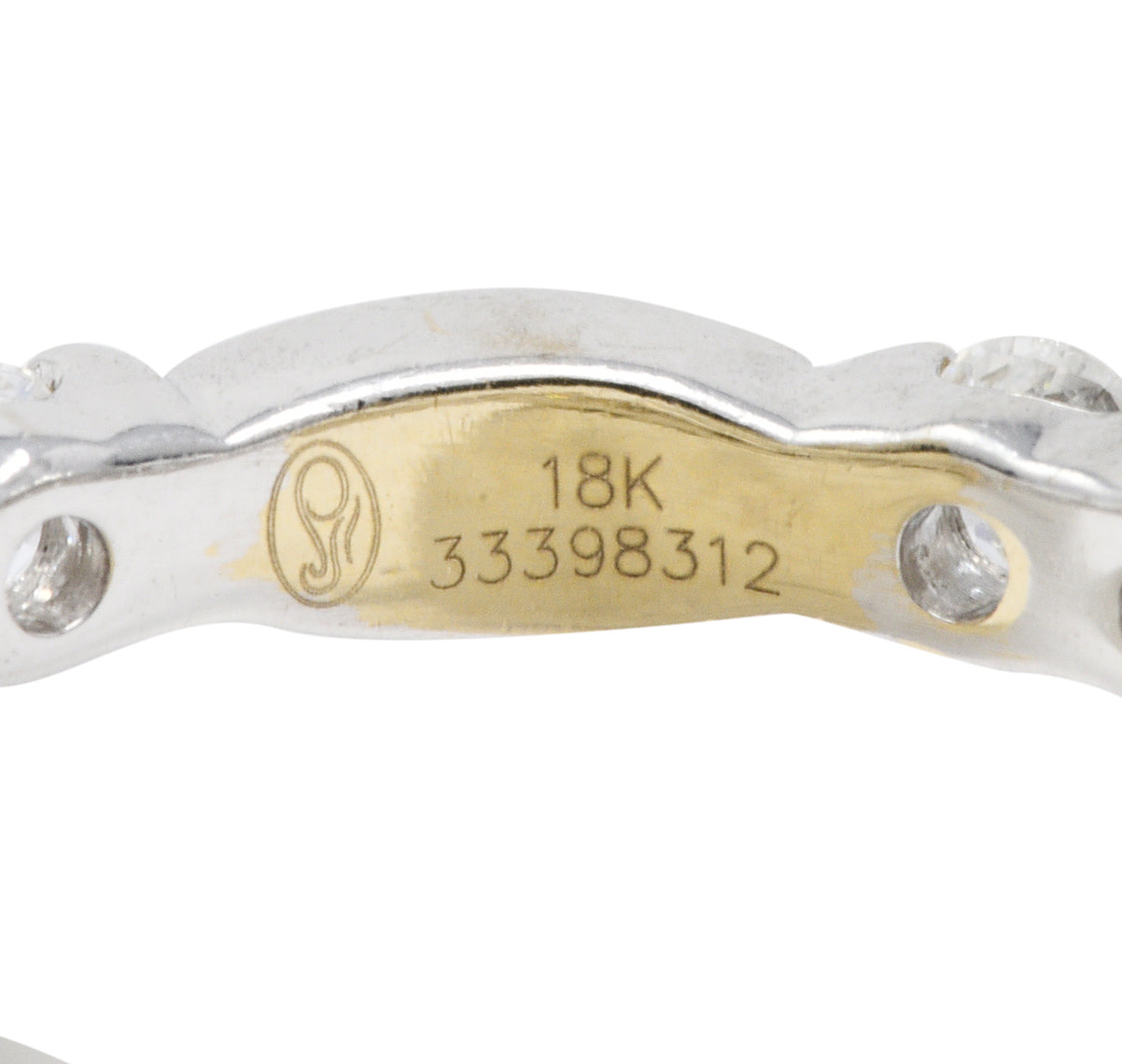 Contemporary 1.80 CTW Diamond 18 Karat White Gold Band RingRing - Wilson's Estate Jewelry