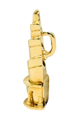 Bulgari 18 Karat Gold San'ivo Alla Sapienza Architecture PendantNecklace - Wilson's Estate Jewelry
