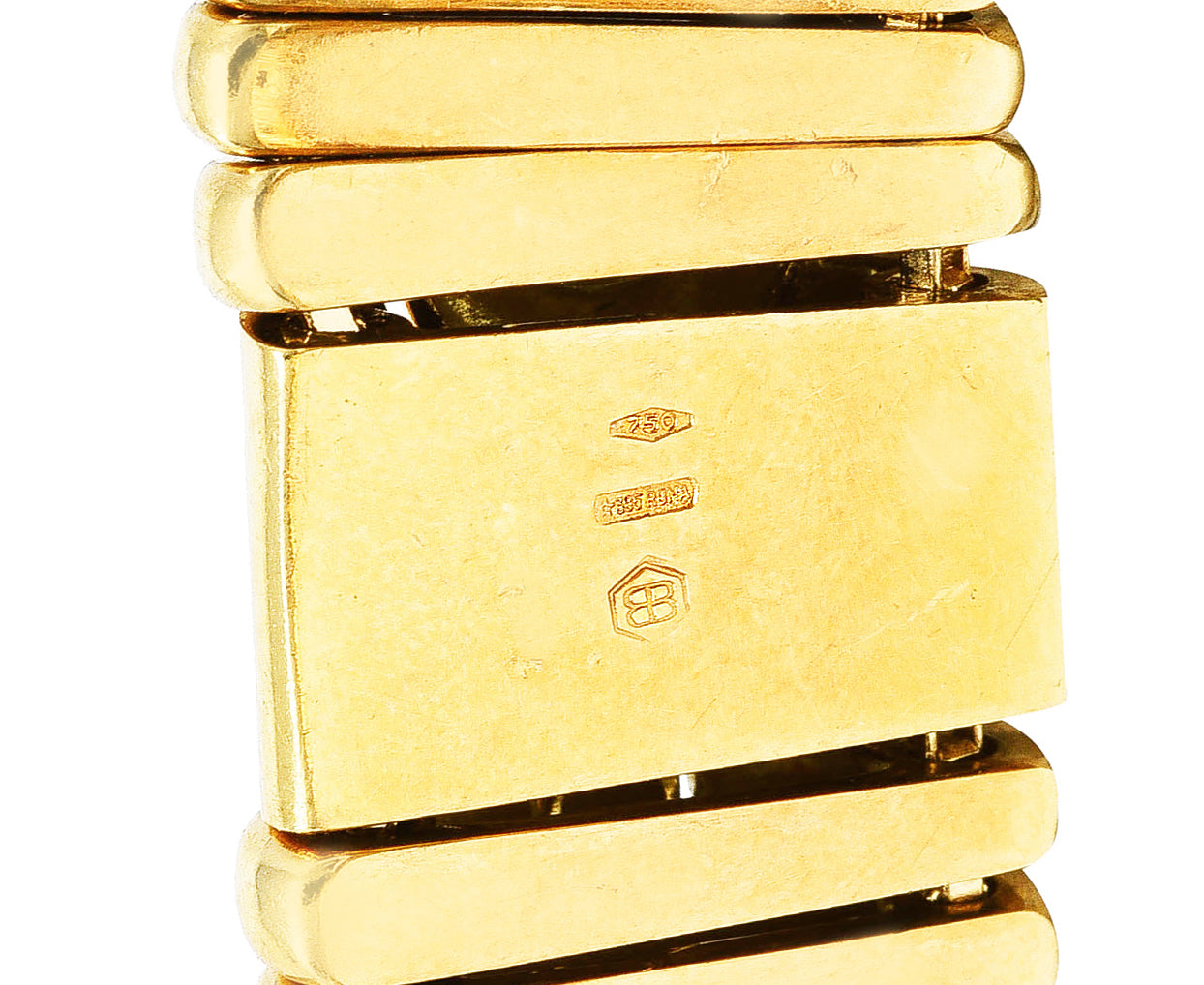 Bulgari 8.50 CTW Pavè Diamond 18 Karat Gold Vintage Parentesi Collar Necklace Wilson's Estate Jewelry