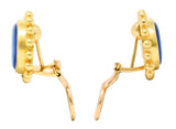 Elizabeth Locke Mother-Of-Pearl Venetian Glass 19 Karat Gold Putto Intaglio Earrings Wilson's Antique & Estate Jewelry