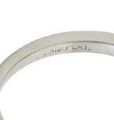 Mid-Century 2.78 CTW No Heat Ceylon Sapphire Diamond Platinum Vintage Ring GIA
