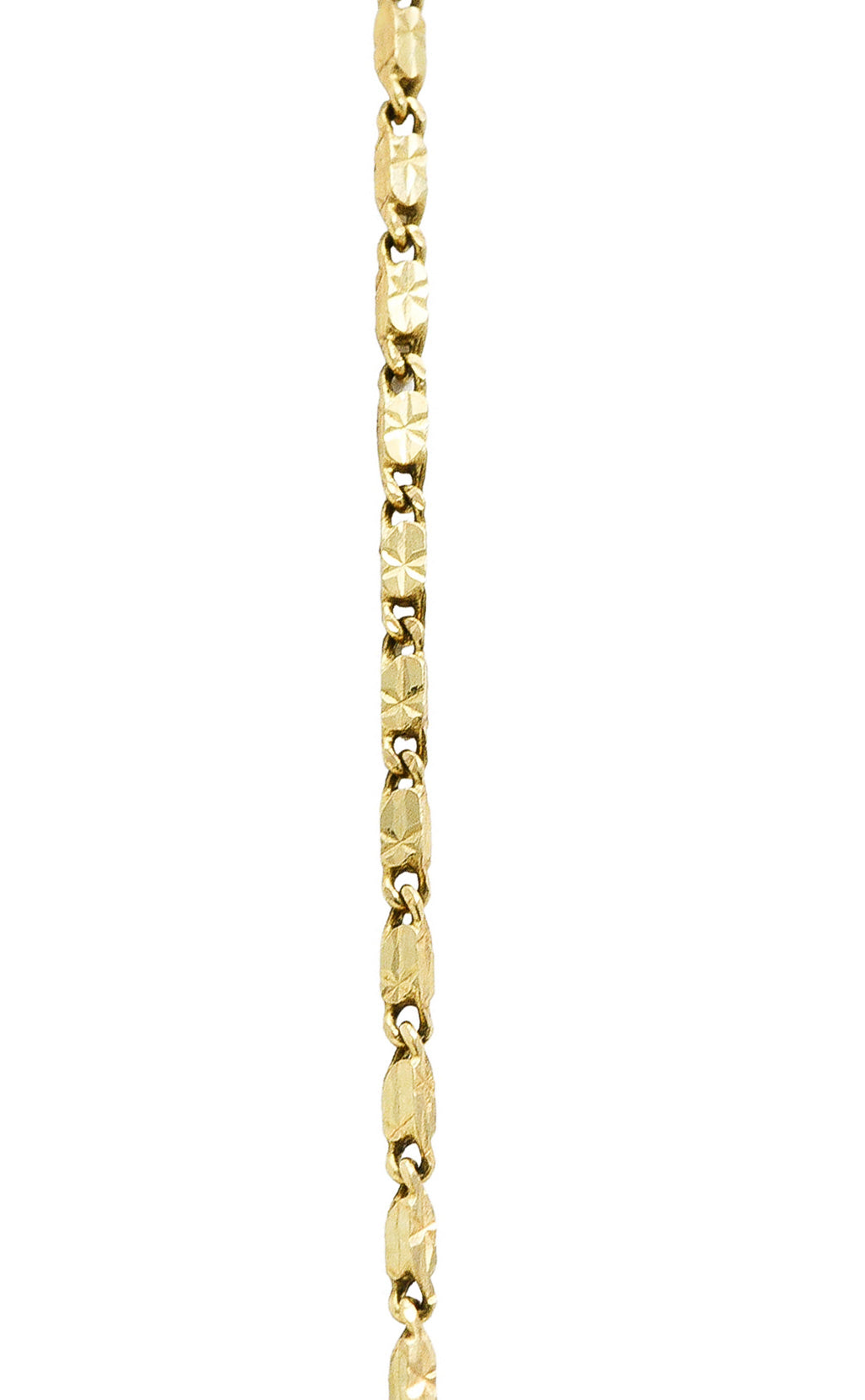 1960's Vintage Ruby Diamond 18 Karat Two-Tone Gold Caged Bird Pendant Necklace Wilson's Antique & Estate Jewelry