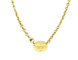 Tiffany & Co. 18 Karat Yellow Gold Return To Tiffany Station Necklace Wilson's Antique & Estate Jewelry