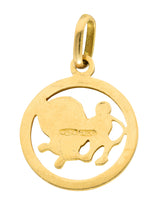 1970's 18 Karat Yellow Gold Leo Lion Zodiac Charmcharm - Wilson's Estate Jewelry