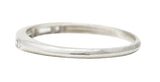 1950's Mid-Century Diamond Platinum Wedding Band Vintage Ring Wilson's Estate Jewelry