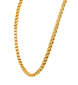 1880's Victorian 14 Karat Yellow Gold Link Chain Necklace Wilson's Antique & Estate Jewelry