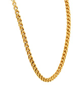 1880's Victorian 14 Karat Yellow Gold Link Chain Necklace Wilson's Antique & Estate Jewelry