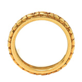 1906 Edwardian 18 Karat Yellow Gold Orange Blossom Band Ring Wilson's Antique & Estate Jewelry